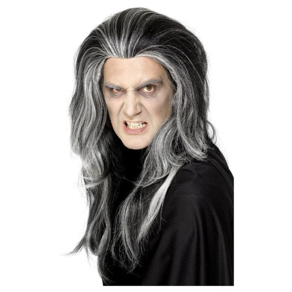 Smiffys Unisex Adult Gothic Vampire Wig / Black